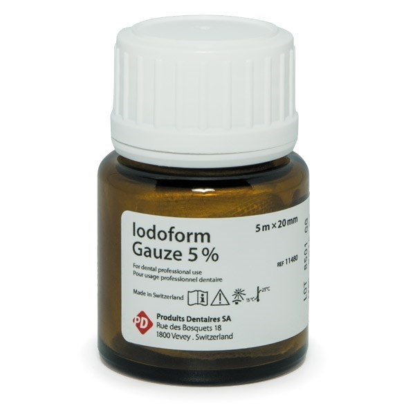 Повязка Йодоформная IODOFORM GAUZE , 5 м х 20 мм 11480 - фото 457532