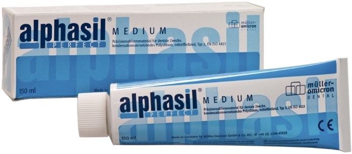 Слепочная масса С-силиконовая Alphasil medium - корригирующий слой средней текучести (150 мл) 470020 - фото 457819