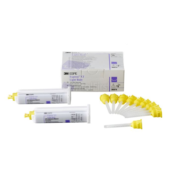 Express XT Light Body, фиолетовая (36974), 2 шт х 50 мл + 10 насадок – Слепочная масса А-силиконовая корригирующий слой 7000003288/36974 - фото 457835