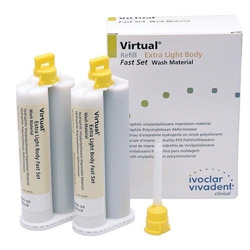 Слепочная масса А-силиконовая Virtual Refill Extra Light Body Fast 2 x 50 ml 562828AN - фото 457843