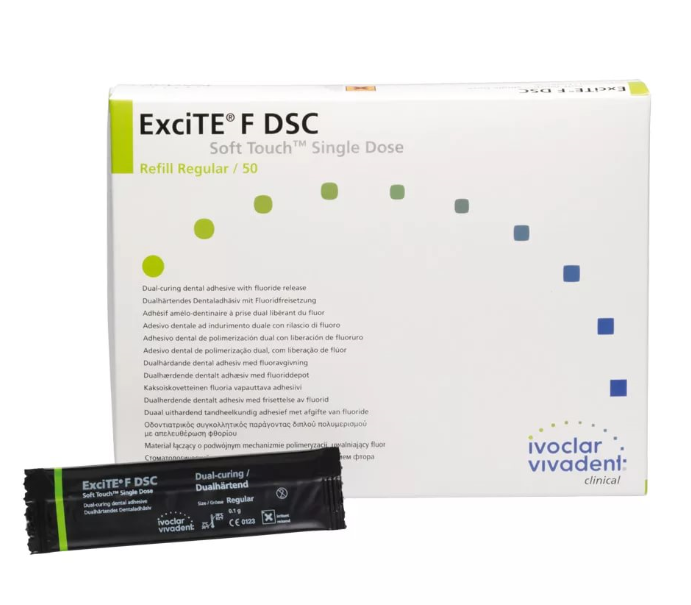 Variolink ExciTE F DSC  Single Dose Regular адгезив двойного твердения выделяющий фтор средний 50 x 0.1 г. 630378AN - фото 457875