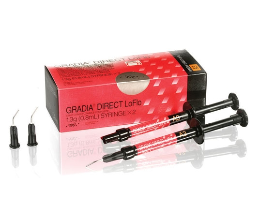 Gradia Direct LoFlo A3- материал реставрационный (светоотверждаемый микрофильный гибридный текучий композит, для реставраций) 0110228GcA3 - фото 458129