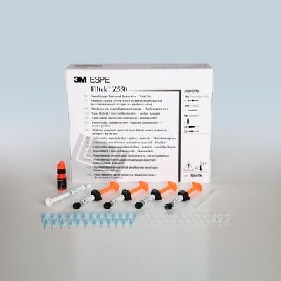 Набор Filtek Z550 (4 шприца) 7050TK + Adper Single Bond 2 (6 г) + Scotchbond Universal (3 мл) + Наконечники (25 шт) 7100156186 - фото 458142