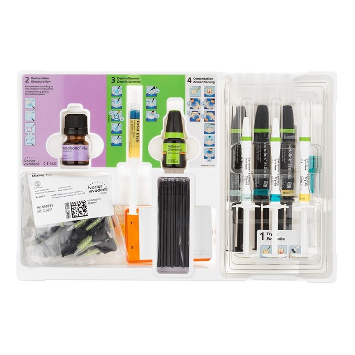 Variolink Esthetic DC System Kit фиксирующий композит двойного отверждения, набор с бутылочкой 666125WW - фото 458875
