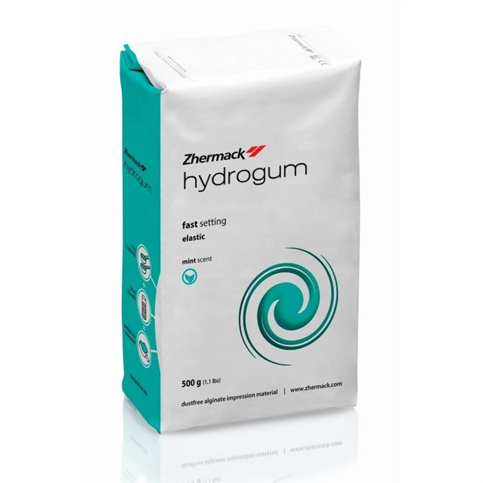 Слепочная масса Альгинатная HYDROGUM для сьёмных протезов, зеленый (пакет 500 г) масса с быстрым схватыванием. C302025 - фото 458939