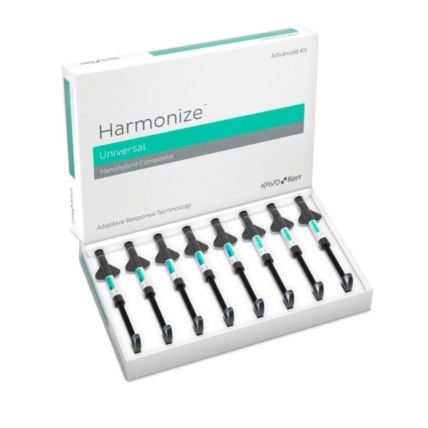 Harmonize™ Advanced Kit (36635), 8 шприцев по 4 г (эмаль А2, А3, дентин А2, А3, А4, прозрачный, прозрачный янтарный, прозрачный серый. 36635 - фото 459264