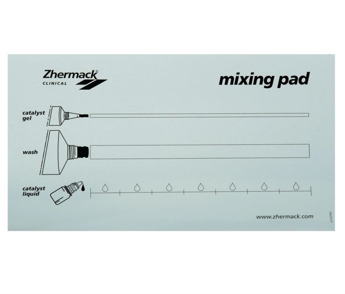 Блокнот для замешивания силиконов со шкалой Mixing Pad (20 листов). C207201 - фото 459549