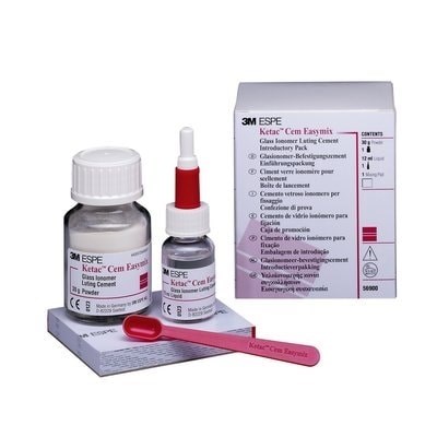 Ketac-Cem Easymix (56900) набор ознакомительный – стеклоиономерный цемент для фиксации (порошок 30 г + жидкость 12 мл) 7000030693/56900 - фото 459909