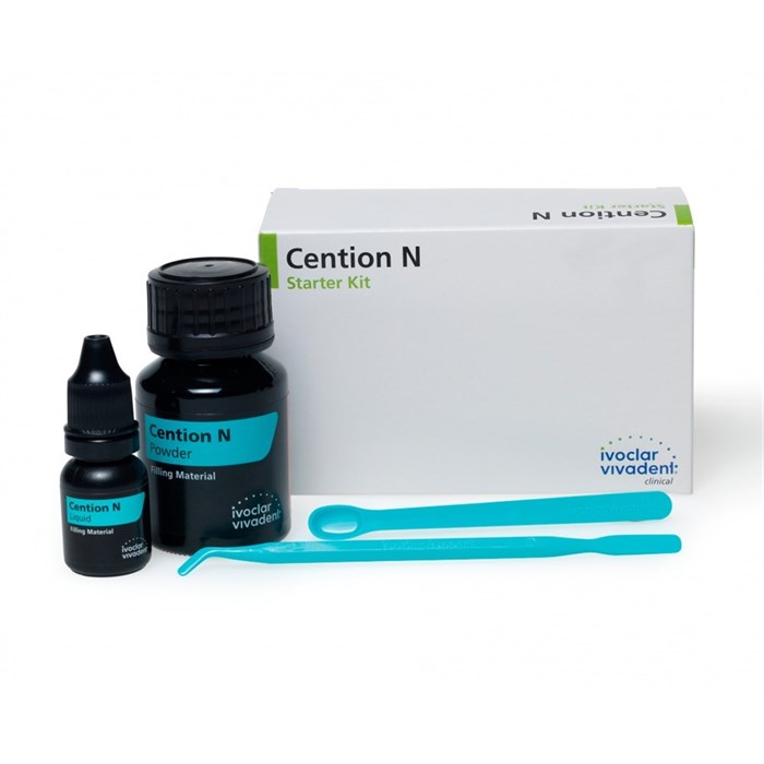 Набор Cention N Starter Kit - композит самотвердеющий с возможностью светового отверждения (порошок 1 x 15 г + жидкость 1 x 4 г A2). 684199AN - фото 460068