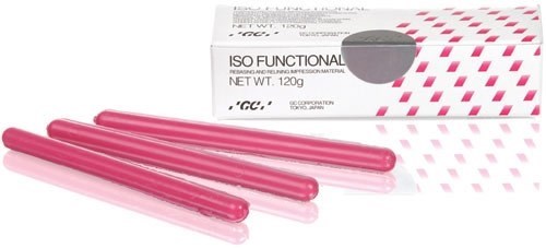 ISO FUNCTIONAL - материал слепочный (термопластичный, для функциональных и перебазировочных слепков) в палочках (15 шт. по 8 г) упаковка 0930140Gc - фото 460179