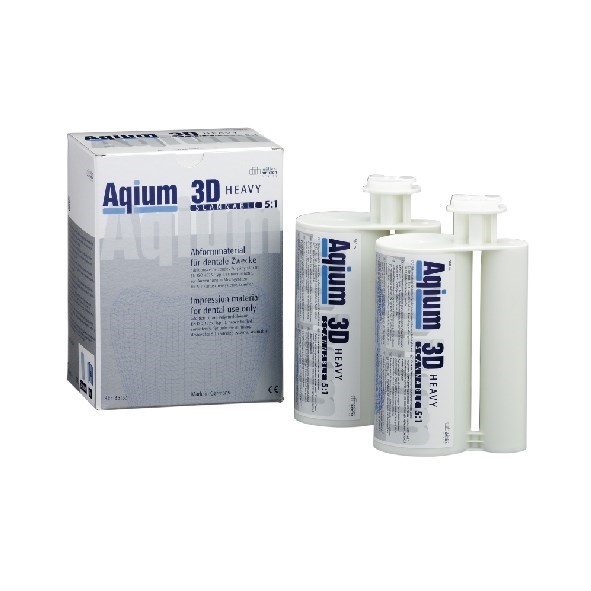 Слепочная масса А-силиконовая Aqium 3D HEAVY в двойном картридже 5:1 (2 х 380 мл) 85133 - фото 460181