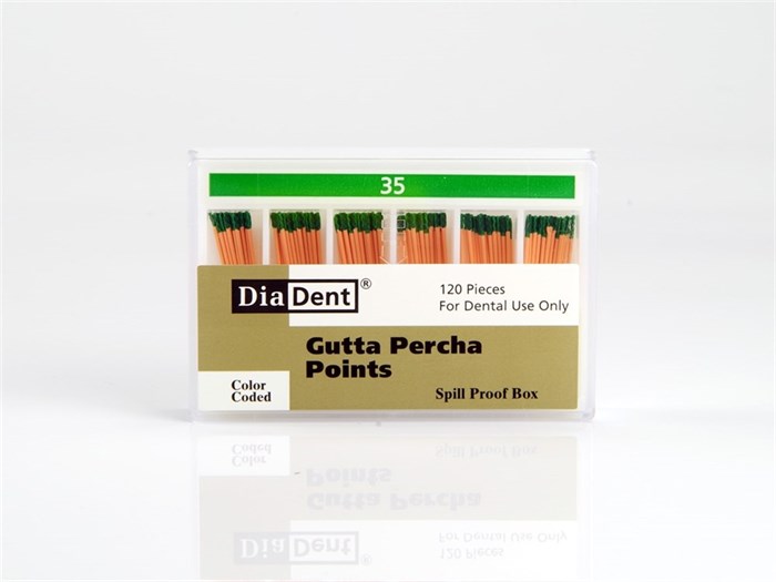 DiaDent Group International Штифты гуттаперчевые 02 №35, 120 шт. (DiaDent) 0390104Dm.35. - фото 460353