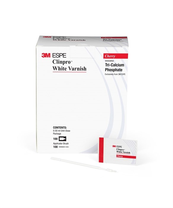 Clinpro™ White Varnish, вишня, 100 шт (12250C) – фторсодержащее покрытие с трикальцийфосфатом 7010343315 - фото 460382
