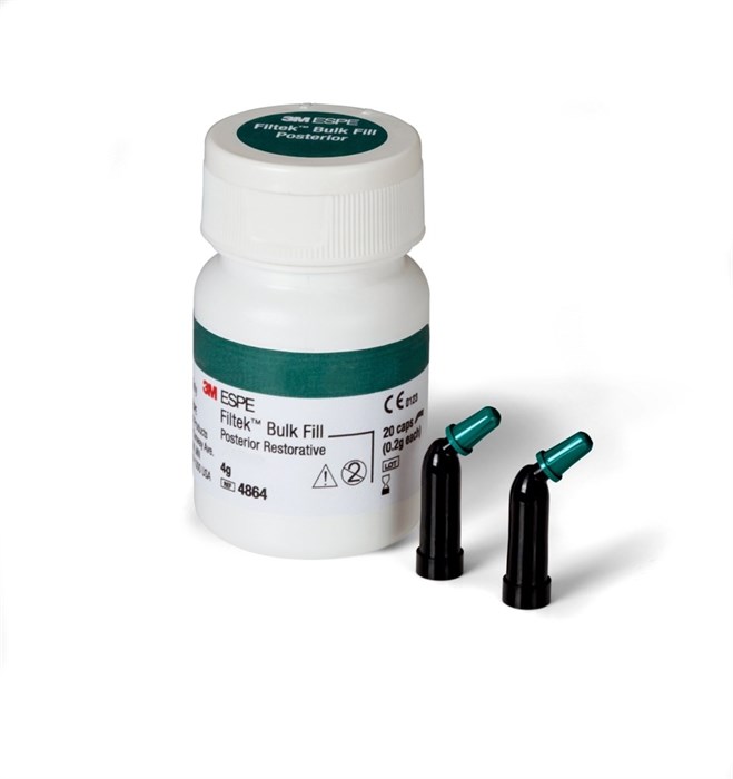 Filtek Bulk Fill Posterior (Филтек Булкфил Постериор) оттенок A1, 20 шт. - 0.2 грамм, 4864A1 - Материал для Реставрации Боковых Зубов 7100141016 - фото 460468