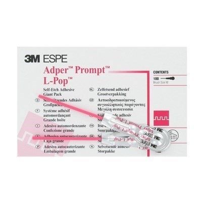 Adper Prompt L-Pop самопротравливающий адгезив 6 поколения 12 мл упаковка 100 шт 7000030680 - фото 460874