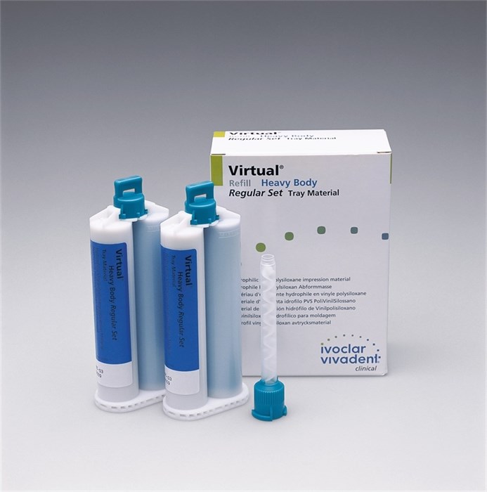 Слепочная масса А-силиконовая Virtual Refill Heavy Body 2 x 50 мл (цвет синий морской). 562835AN - фото 461198