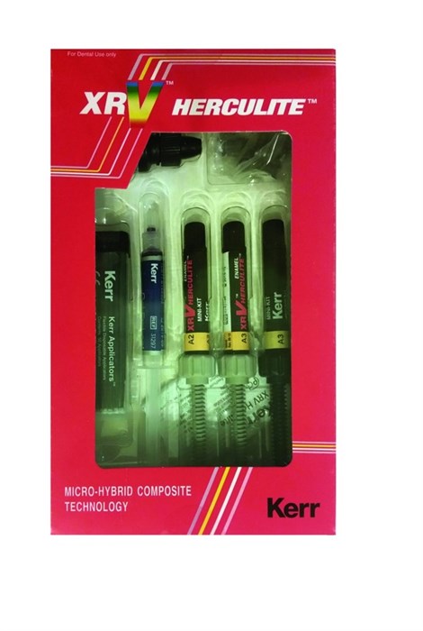 Herculite Mini Kit (3 шприца по 3 г) - композитный  материал эмаль А2, А3,5, дентин А2, OptiBond Solo Plus, протравливающий гель. 62830 - фото 461444