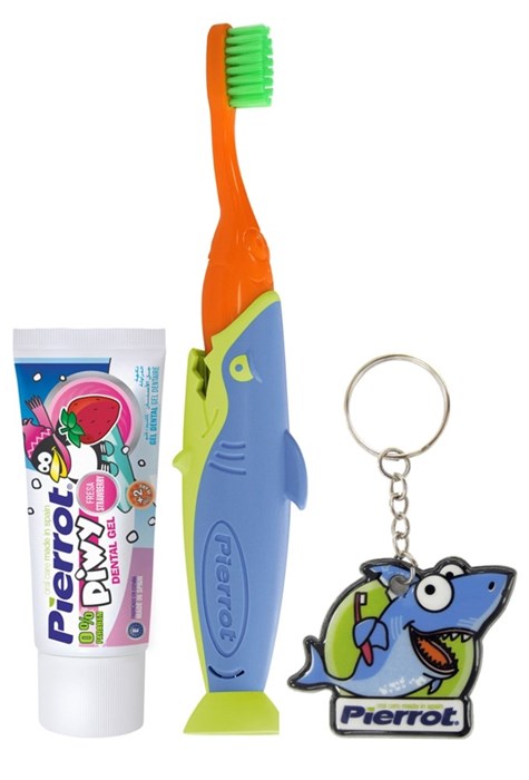 Набор детский Pierrot Sharky Dental Kit. 8411732100999 - фото 461648