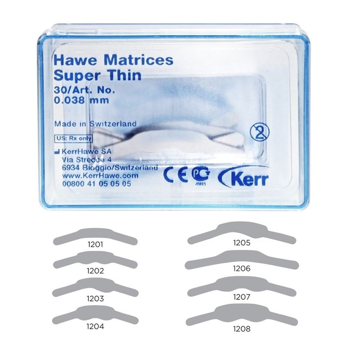Матрицы Super Thin, толщина 0,038, 30 шт (1203) (KerrНawe). 1203 - фото 461732