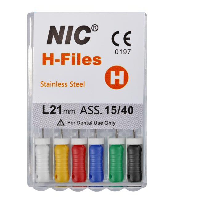 H-file Nic Superline № 030 25 мм, 6 шт. - ручной каналорасширитель BA1020406B - фото 462286