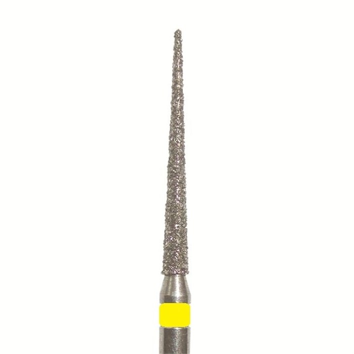 Бор алмазный 859L 014 FG, желтый, 5 шт. Форма: игла 859LEF.FG.014 - фото 462577