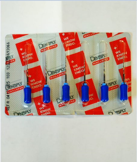ProTaper  Univ. Hand use F3/25 мм 6 шт. - ручной файл с прогрессирующей конусностью (синий). A041702510312 - фото 462762