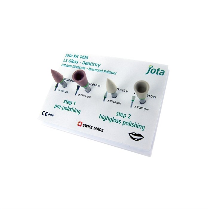 Набор полиров для полировки до зеркального блеска Jota Kit LS Gloss (4 полира). 1435(LSGLOSS-DENTISTRY) - фото 462849