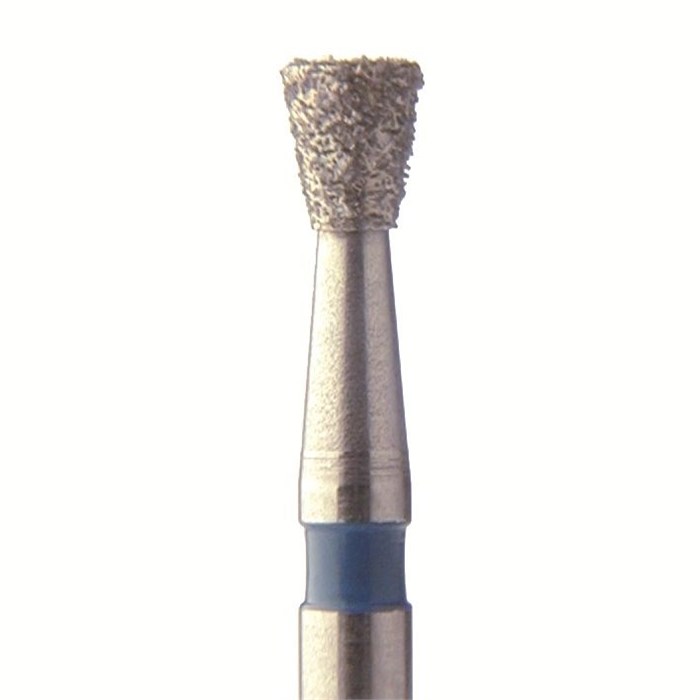 Бор алмазный 805 018 FG, синий, 5 шт. Форма: обратный конус с плоским концом 805.FG.018 - фото 462867
