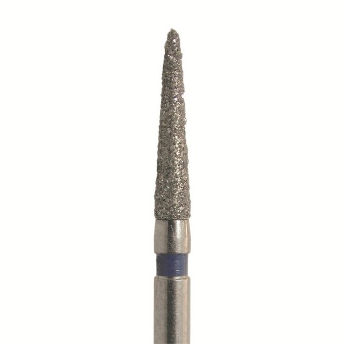 Бор алмазный 872 012 FG, синий, 5 шт. Форма: конус с заостренным концом 872.FG.012 - фото 462908