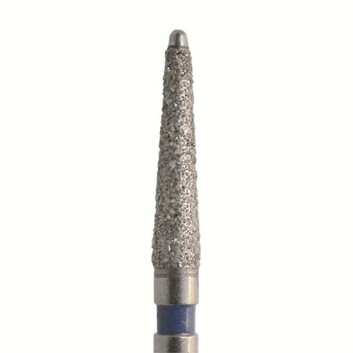 Бор алмазный 851L 018 FG, синий, 5 шт. Форма: конус с безопасным концом 851L.FG.018 - фото 463310