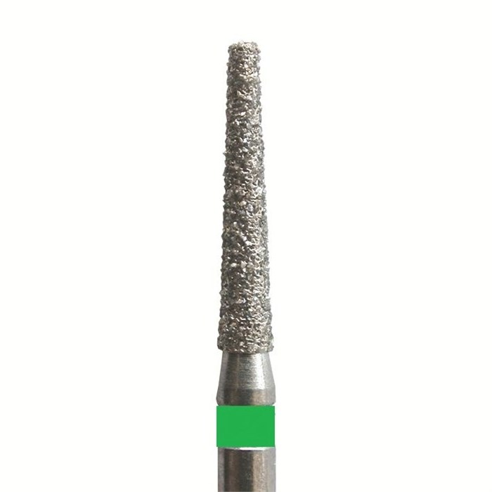 Бор алмазный 847G 016 FG, зеленый, 5 шт. Форма: конус с усеченным концом 847G.FG.016 - фото 463391