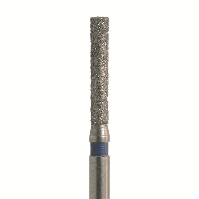 Бор алмазный 837XL 012 FG, синий, 5 шт. Форма: цилиндр с плоским концом 837XL.FG.012 - фото 463959