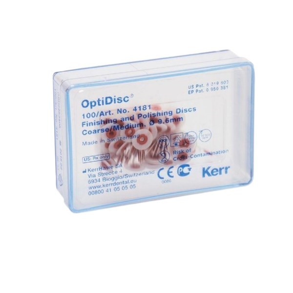 OptiDisc - полировочные диски, средние, 9.6 мм, 100 шт 4181 - фото 463999