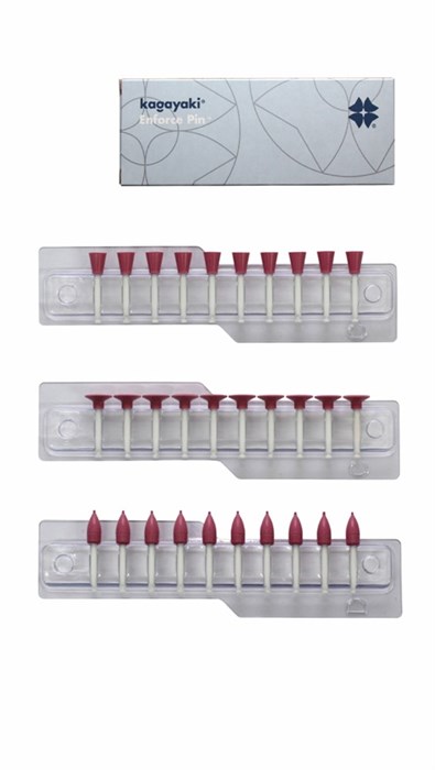 Полиры Kagayaki Ensmart Pin" 32 (диск, пуля, чашка - розовый) - 30 шт. ENP32/1.2.3 - фото 464049
