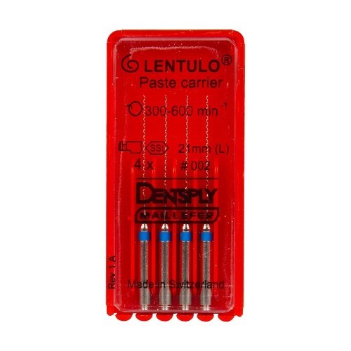 Lentulo  N2 L21 (ISO 40-45), 4 шт. - каналонаполнитель машинный, d = 0,8 мм (синий). A002222100212 - фото 464457
