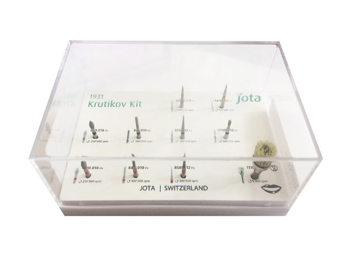 Набор боров для работы с композитом Krutikov Kit (10 инструментов) в пластиковой упаковке KrutikovKit - фото 464639