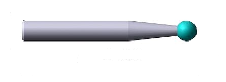 Головка алмазная стоматологическая сферическая 001,0'14 хв, 2,35 (тип 2) 807.104.001.014 - фото 464684