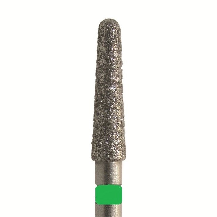 Бор алмазный SL850G.FG.018, зеленый, 25 шт. Форма: конус с закругленным концом SL850G.FG.018 - фото 465122