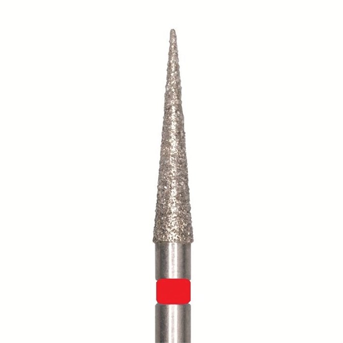 Бор алмазный SL859F.FG.014, красный, 25 шт. Форма: игла SL859F.FG.014 - фото 465132