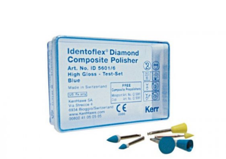 Головки Diamond для полировки композита (диск), 12 шт, (KerrHawe). ID5611/12 - фото 465226