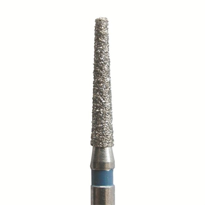 Бор алмазный SL847.FG.014, синий, 25 шт. Форма: конус с закругленным концом SL847.FG.014 - фото 465386