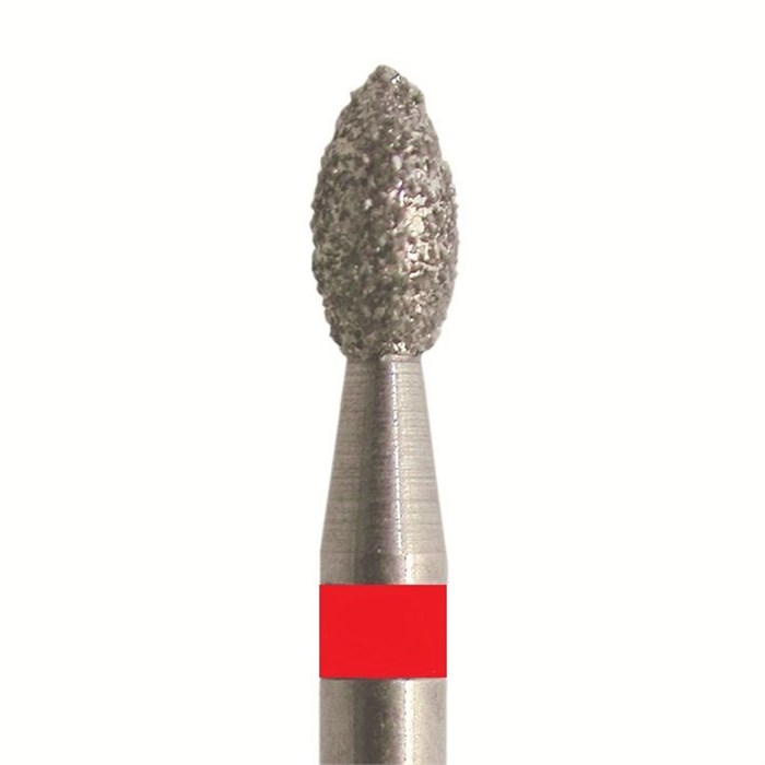 Бор алмазный SL831F.FG.018, красный, 25 шт. Форма бутон SL831F.FG.018 - фото 465406