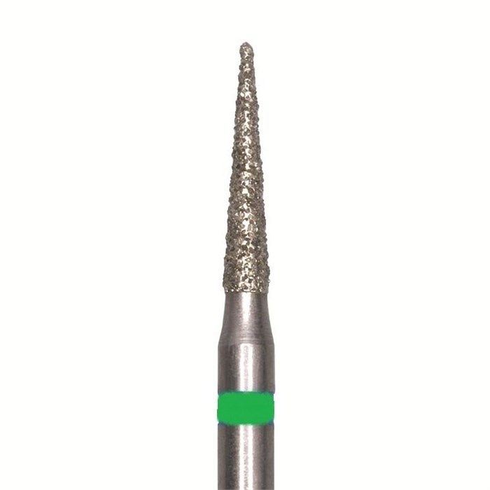 Бор алмазный SL858G.FG.014, зеленый, 25 шт. Форма: конус с заостренным концом SL858G.FG.014 - фото 465484