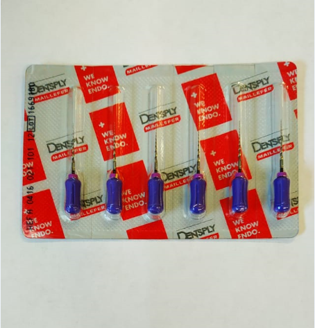 ProTaper  Univ. Hand use S1/21 мм 6 шт. - ручной файл с прогрессирующей конусностью (фиолетовый). A041602110112 - фото 465538