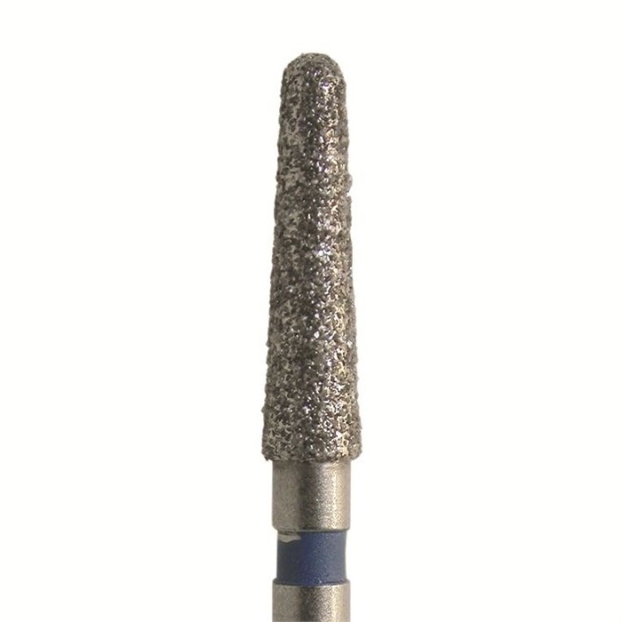 Бор алмазный SL850.FG.018, синий, 25 шт. Форма: конус с закругленным концом SL850.FG.018 - фото 465568