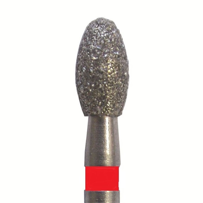 Бор алмазный SL833F.FG.018, красный, 25 шт. Форма: яйцо SL833F.FG.018 - фото 465573