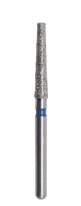 Бор алмазный SL848.FG.016, синий, 25 шт. Форма: конус с закругленным концом SL848.FG.016 - фото 465730