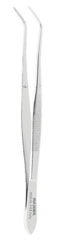 Пинцет анатомический изогнутый N3, 14 см Asa Lady W0610-3 - фото 466528