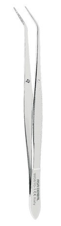 Пинцет анатомический изогнутый N1, 14 см Asa Lady W0610-1 - фото 467178