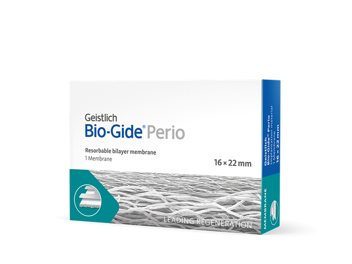 Bio-Gide Perio 16х22 мм, резорбируемая двухстойная барьерная мембрана, арт: 30902.3 30902.3 - фото 469608